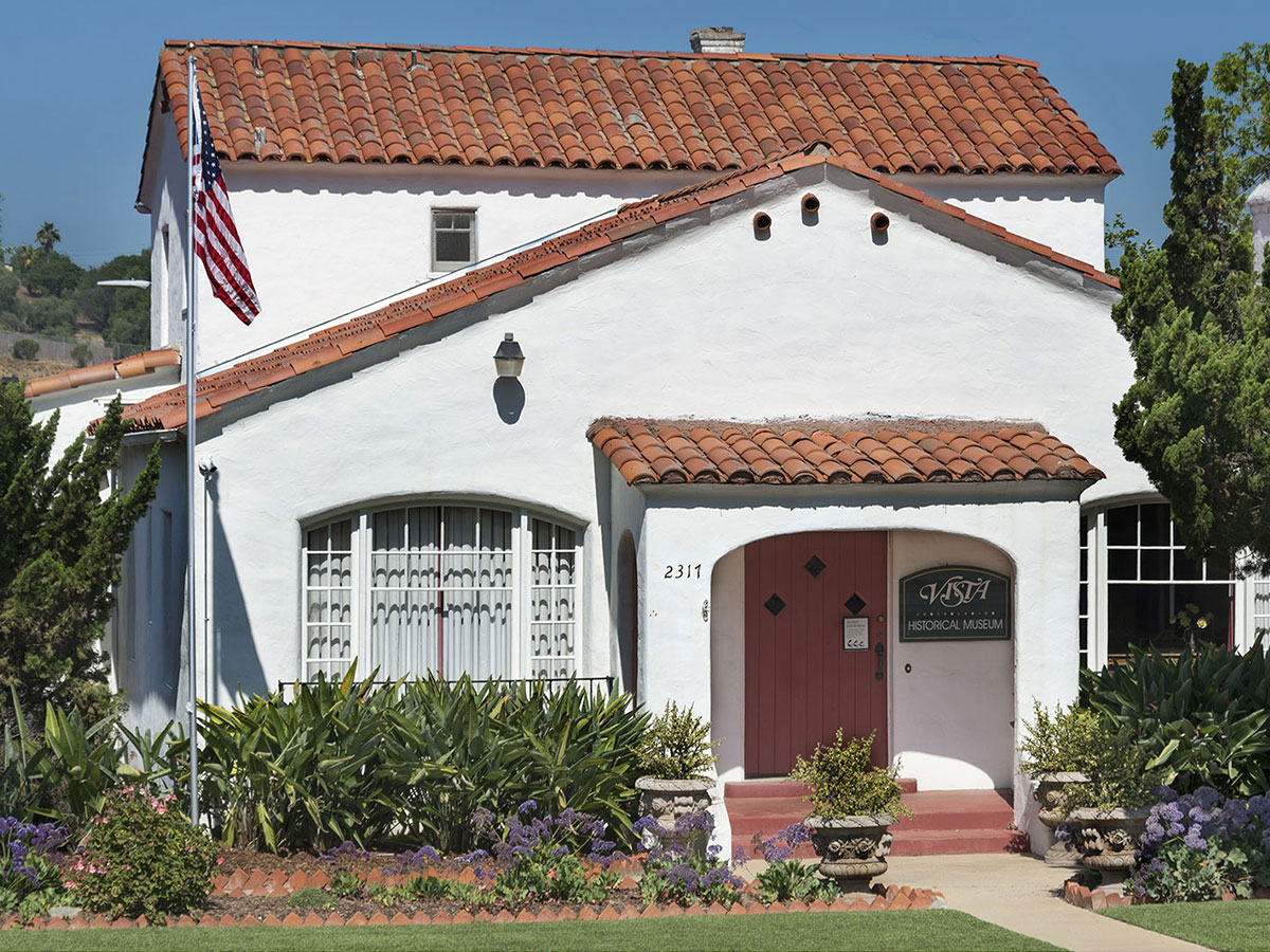 This image displays photo of the Honor the past and visit a part of Vista’s heritage.