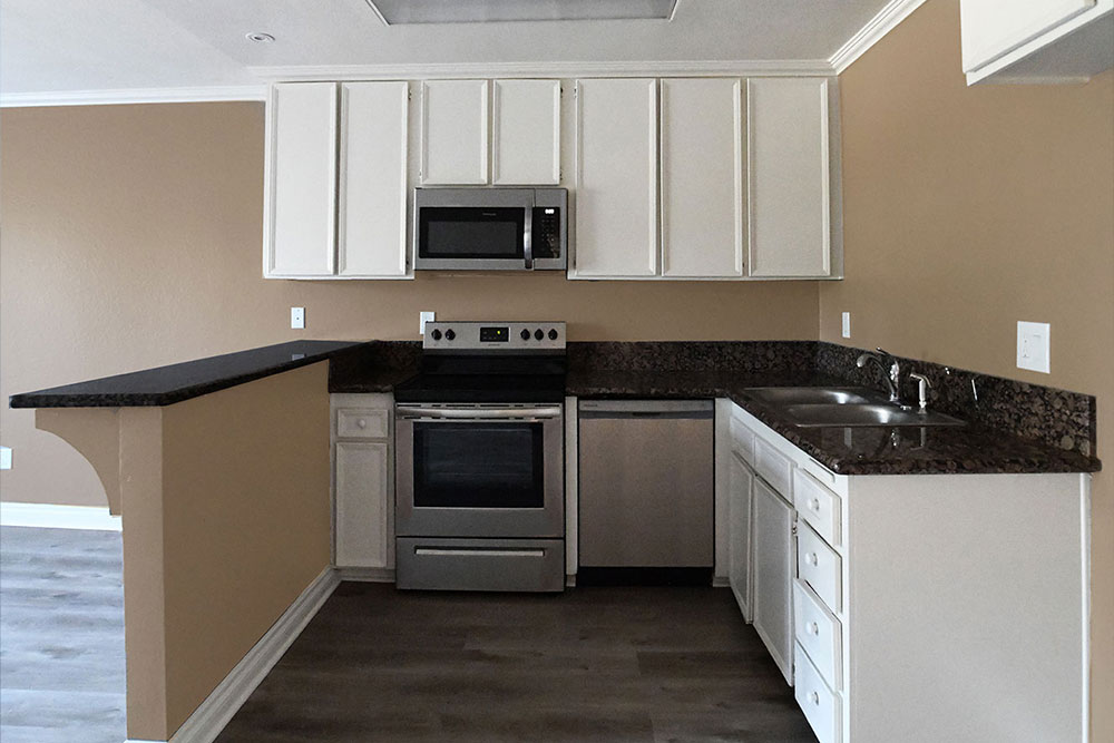 This image displays Amenites Gourmet Kitchen image in Vista View Apartments.